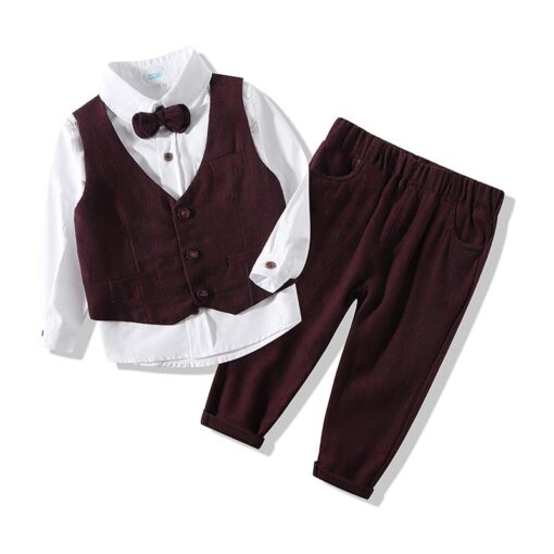 StarAndDaisy Boys Party Dresses Premium Serires (White & Red | tz893) - Image 8