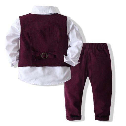 StarAndDaisy Boys Party Dresses Premium Serires (White & Red | tz893) - Image 11