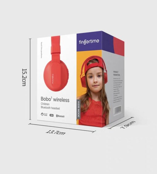 StarAndDaisy Rome Kids Safe Noise Control Bluetooth Headphones that can be used in wireless (Bluetooth) and wired modes (3.5mm auxiliary jack cable) Lively Red - Image 15