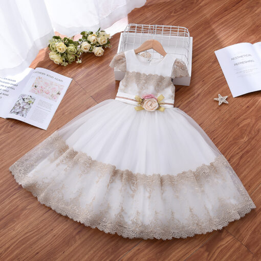 StarAndDaisy Girls Party Dresses Premium Serires (white| A7150) - Image 4