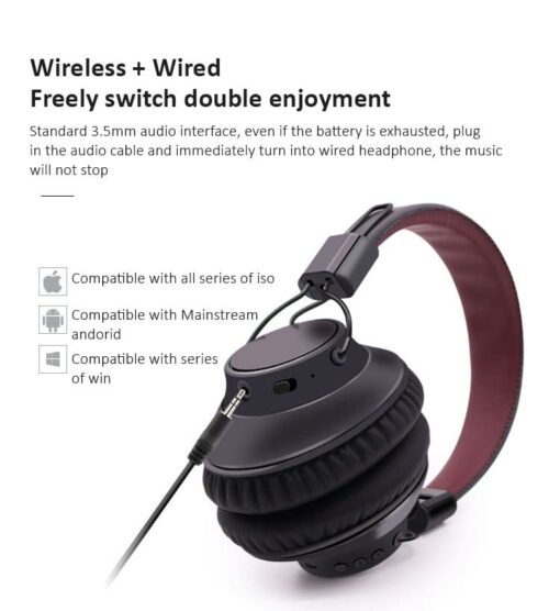 StarAndDaisy Wireless Bluetooth Headset Stn-36 Stereo Ture Wireless Weadset (Black) - Image 5
