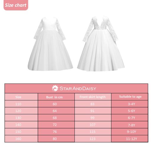 StarAndDaisy Girls Party Dresses Premium Serires (white| 336) - Image 7