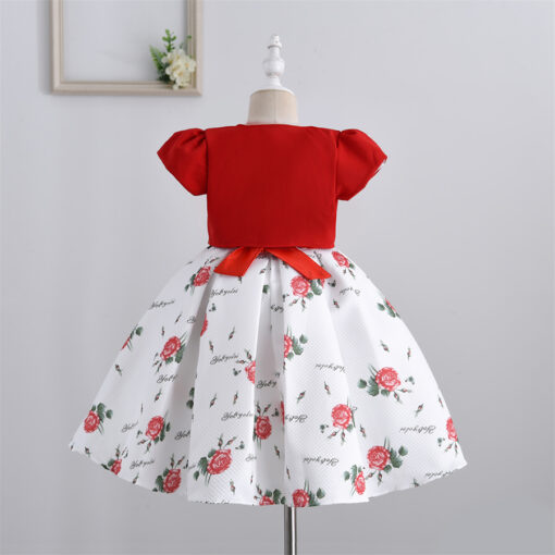 StarAndDaisy Girls Party Dresses Premium Serires (Red| S2128) - Image 4