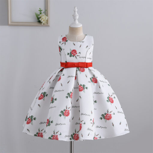 StarAndDaisy Girls Party Dresses Premium Serires (Red| S2128) - Image 3
