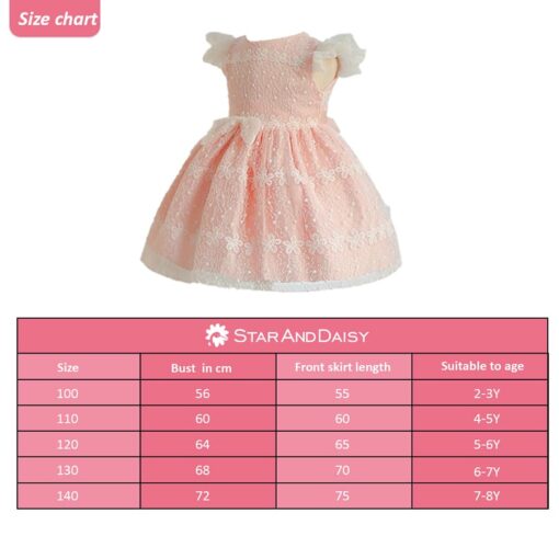 StarAndDaisy Girls Party Dresses Premium Serires (pink| po2) - Image 4