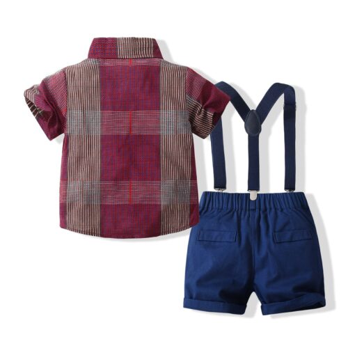 StarAndDaisy Boys Party Dresses Premium Serires (Venetian Red & Blue| tzd3537) - Image 5
