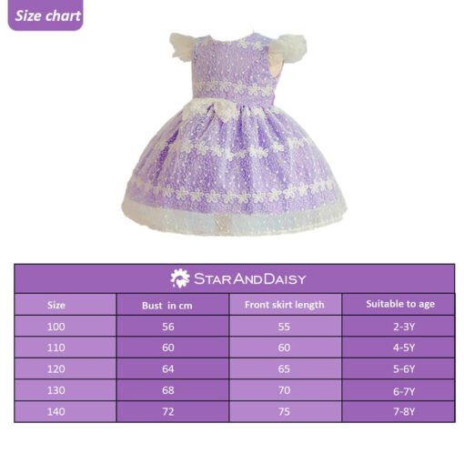 StarAndDaisy Girls Party Dresses Premium Serires (Blue| B14-1025) - Image 6