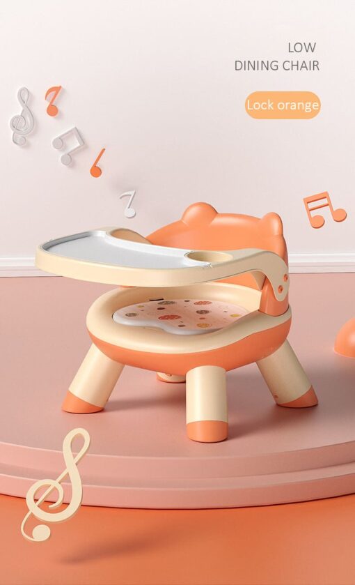 StarAndDaisy 2 in 1 Feeding Chair & Booster Seat with Detachable Dining Food Tray - 3 Point Safety Harness (Pink) - Image 13