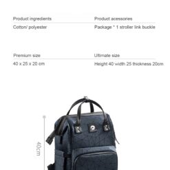 Features of StarAndDaisy Baby Diaper Bag - Diaper Backpack Bag