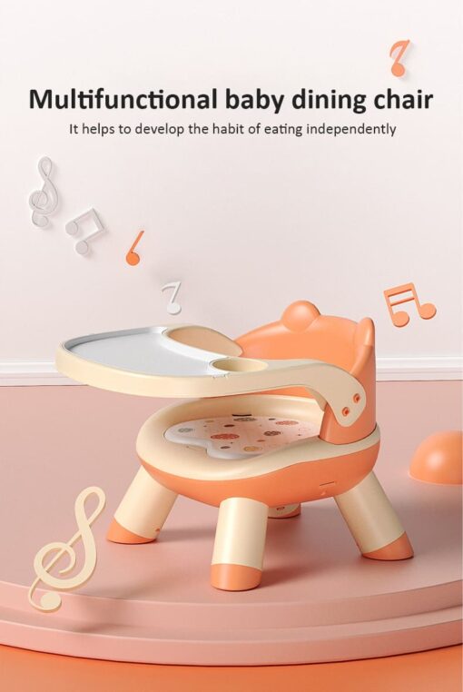 StarAndDaisy 2 in 1 Feeding Chair & Booster Seat with Detachable Dining Food Tray - 3 Point Safety Harness (Pink) - Image 10