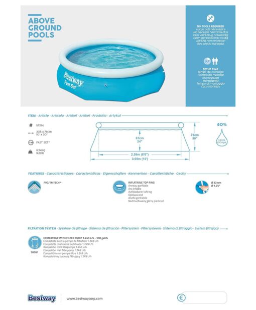 Best Swimming Pool for Kids for Indoor and Outdoor (10ft | 3.05 Meter Pool) - Image 5