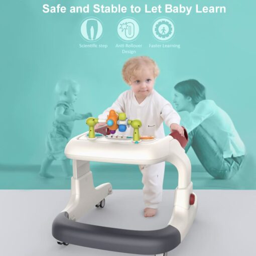 StarAndDaisy Colossal Ultra-Premium Baby walker for newborn / musical toy tray for newborn babies, Anti-O-Shaped Leg, Anti-Fall wide support frame and Adjustable height - Image 2