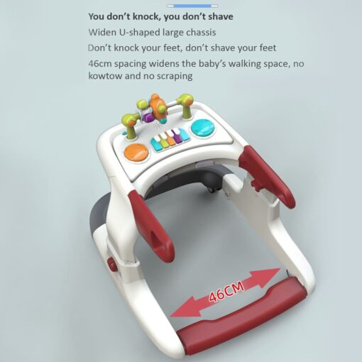 StarAndDaisy Colossal Ultra-Premium Baby walker for newborn / musical toy tray for newborn babies, Anti-O-Shaped Leg, Anti-Fall wide support frame and Adjustable height - Image 6