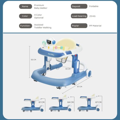 dimension of baby walkers