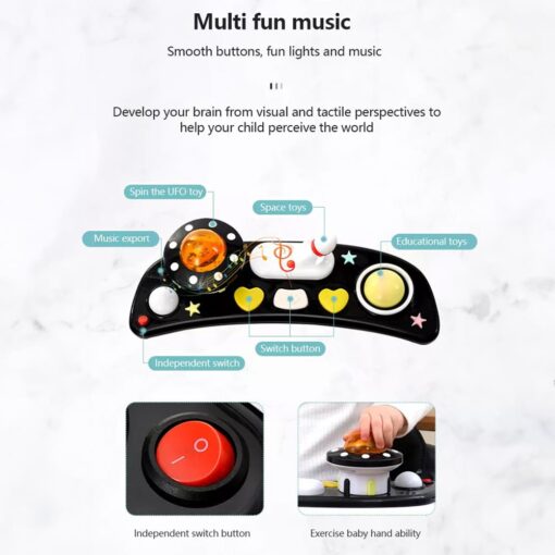 fun with mnusic in baby walker