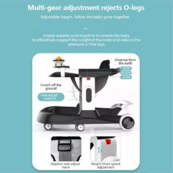 multi gear adjustment baby walker