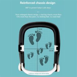 reinforced chassis design baby walker
