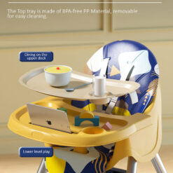 Portable Baby Booster Seat with Detachable Food Tray