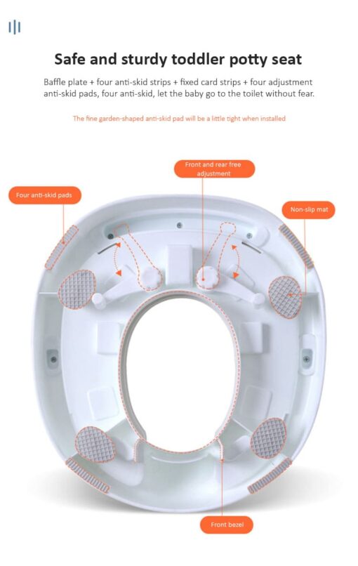 [Refurbished] StarAndDaisy Baby & Kids Potty Training Seat For Boys and Girls, Toddler Toilet Seat with Handle (Blue) - Image 11