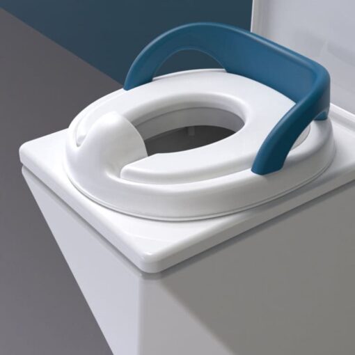 [Refurbished] StarAndDaisy Baby & Kids Potty Training Seat For Boys and Girls, Toddler Toilet Seat with Handle (Blue)