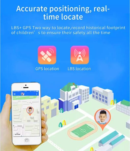StarAndDaisy Kids Smart Watch Waterproof, AGPS Tracker Phone SOS Anti-Lost Alarm Sim Card Slot Touch Screen Voice Chat Smartwatch for Children Girls Boys - Image 12