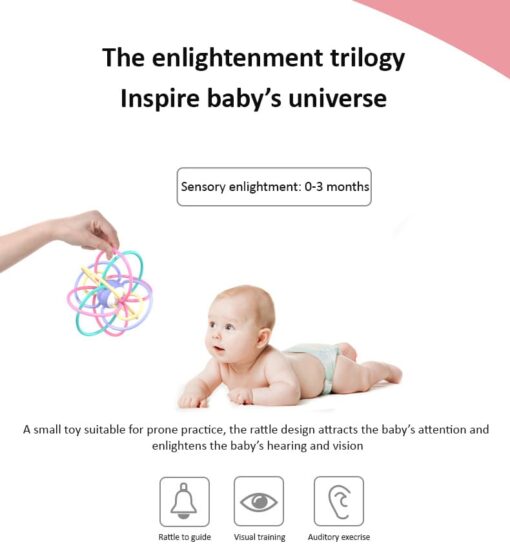 StarAndDaisy Silicone Baby Teether Ball For Age Upto 0-3 Years Kids - Image 4