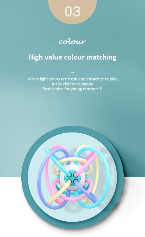 StarAndDaisy Silicone Baby Teether Ball For Age Upto 0-3 Years Kids - Image 9