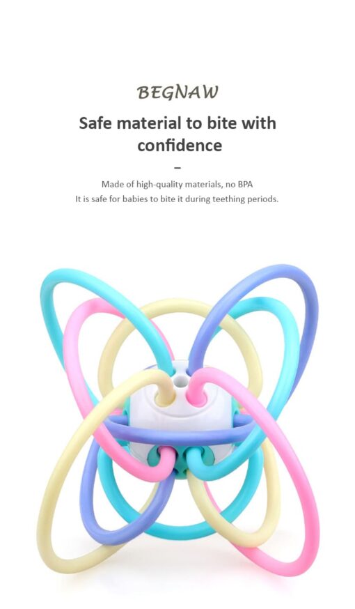 StarAndDaisy Silicone Baby Teether Ball For Age Upto 0-3 Years Kids - Image 11