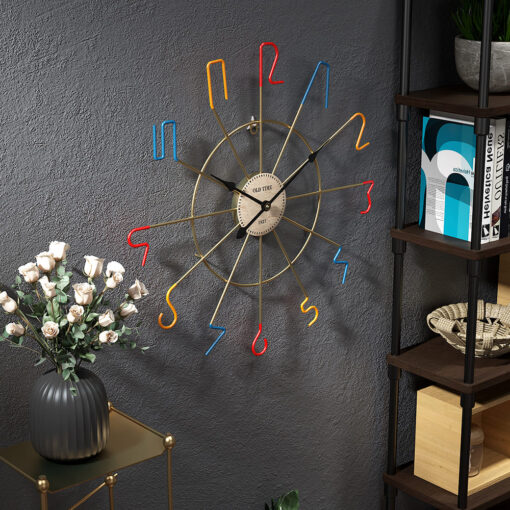 SND Home Decor Numbered Stainless Steel Wall clock 20 inch Size for your bedroom / dinning room / children's bedroom (50cm – Black) - Image 7