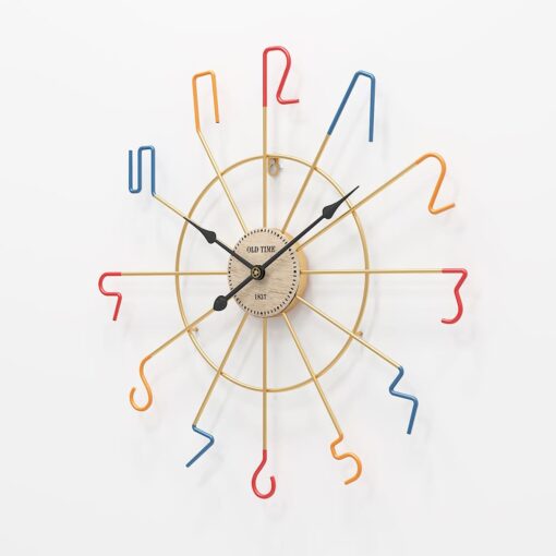 SND Home Decor Numbered Stainless Steel Wall clock 20 inch Size for your bedroom / dinning room / children's bedroom (50cm – Black) - Image 2