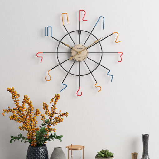 SND Home Decor Numbered Stainless Steel Wall clock 20 inch Size for your bedroom / dinning room / children's bedroom (50cm – Black) - Image 4
