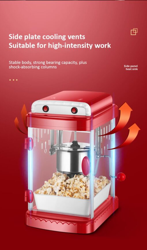 Electric Popcorn Maker Automatic Hot Air Oil Popped Corn Popper DIY Heating Non-Stick Corn Popcorn Making Machine Pot EU US Plug - Image 22