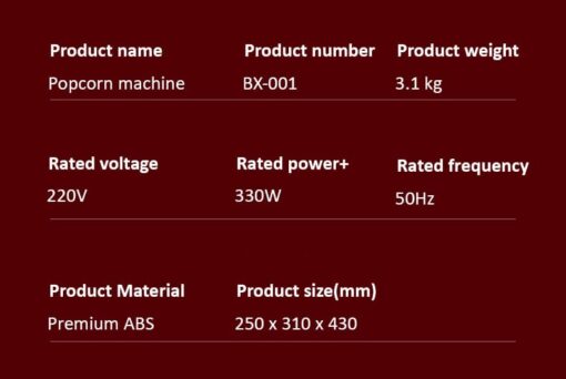Electric Popcorn Maker Automatic Hot Air Oil Popped Corn Popper DIY Heating Non-Stick Corn Popcorn Making Machine Pot EU US Plug - Image 5