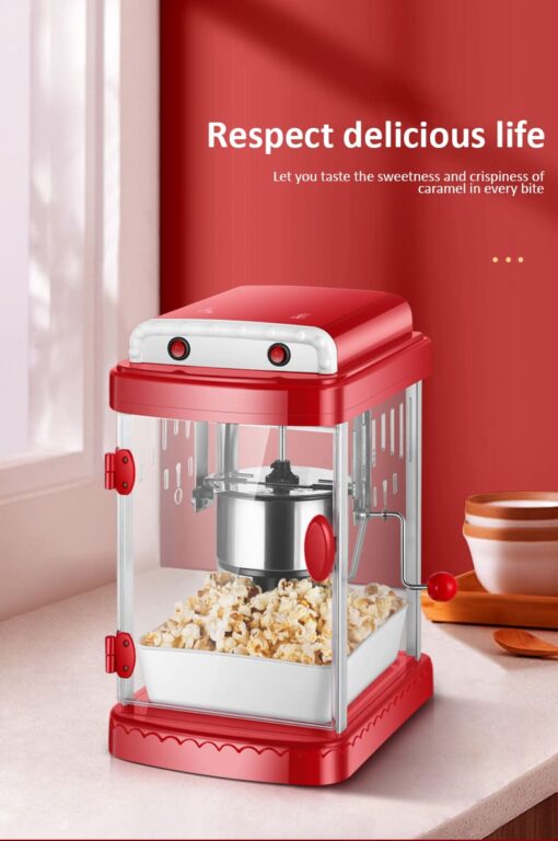 Electric Popcorn Maker Automatic Hot Air Oil Popped Corn Popper DIY Heating Non-Stick Corn Popcorn Making Machine Pot EU US Plug - Image 11