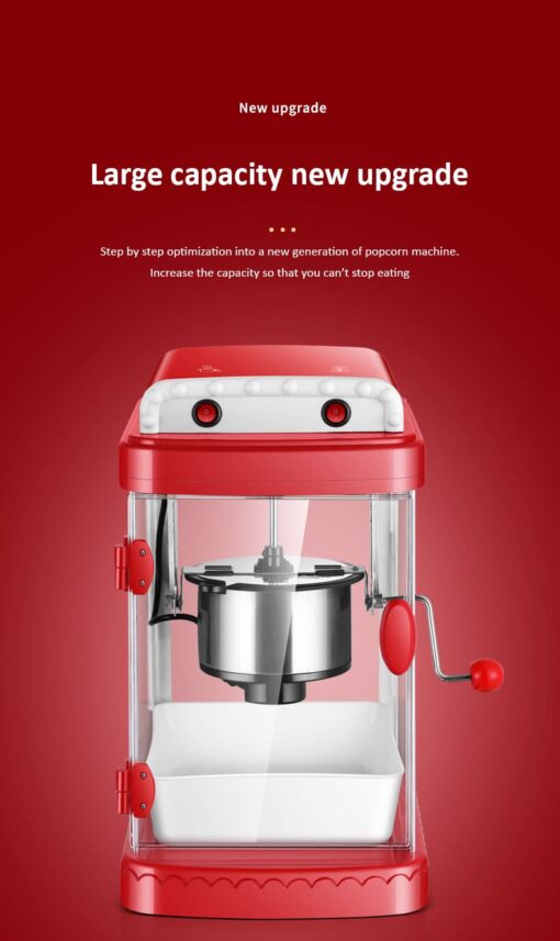 Electric Popcorn Maker Automatic Hot Air Oil Popped Corn Popper DIY Heating Non-Stick Corn Popcorn Making Machine Pot EU US Plug - Image 12