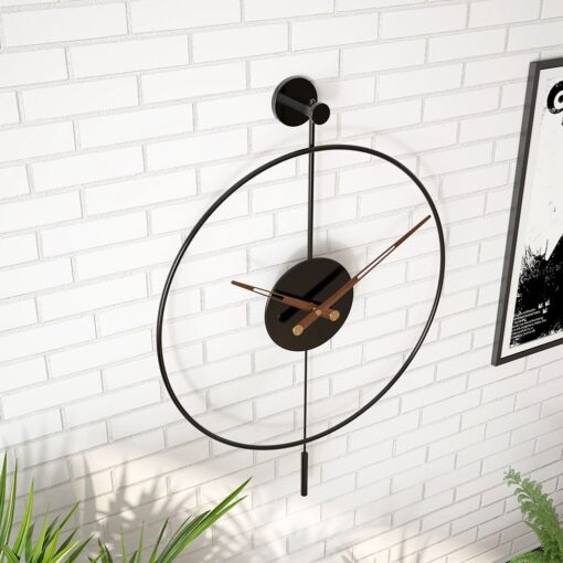 SND Home Decor Premium Handcrafted Wall clock- Large Wall Clock, 30 Inch Wall Clock with Royal Wooden Look for Dining room, lobby, bedroom Area - Image 2