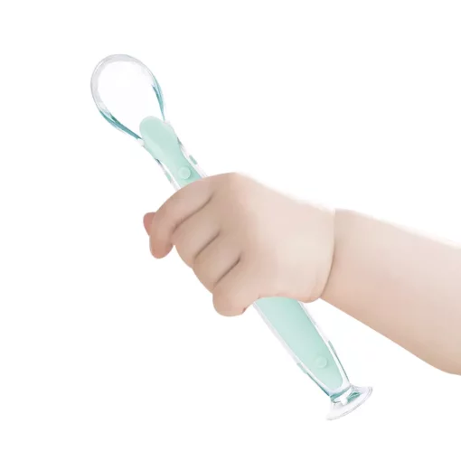 StarAndDasiy Premium Silicone Feeding Spoon, Self-Feeding Spoon & First Feeder for Baby with Dishwasher BPA Free - Image 3