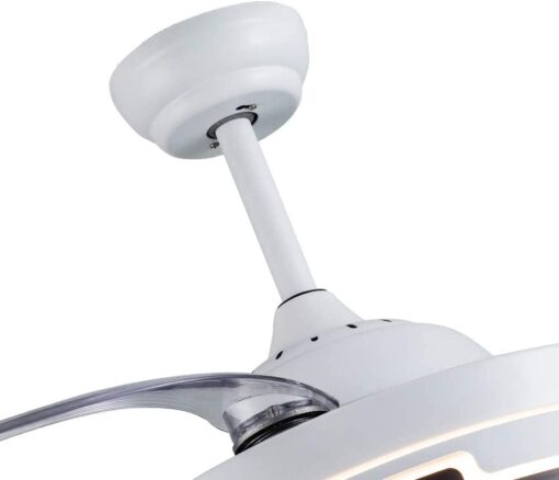 SND Home Decor Elegance Ceiling Fan with Light, Modern Invisible Ceiling Fan Chandelier with Retractable Blade, Dimmable LED 3 Lighting 3 Speeds Change Ceiling Fans lights with Remote Control (Available Size - 48in) - Image 5