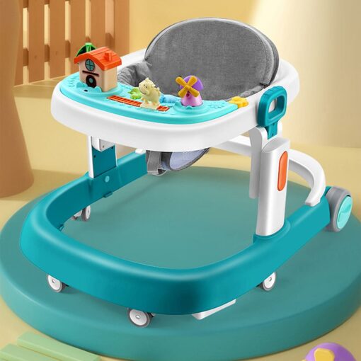 StarAndDaisy Elegant Multifunctional Baby Walker with Anti-rollover U-shaped Baby and Kids Walker with Toy Tray & Music System (Pink) - Image 2