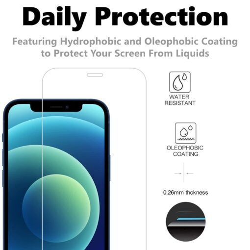 YUGAO Premium Aero-Fit Robust Oleophobic Tempered Glass for iPhone 11 / XR (Most Compatible Devices - 6.1" | 828x1792 pixels) - Image 5