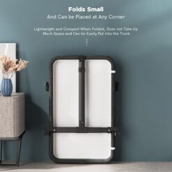 Folds small and can be placed in Corner
