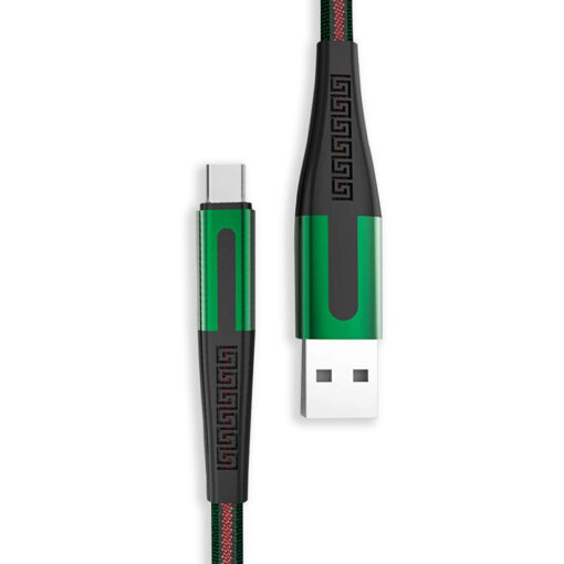 Yugao X-53 1 m USB Type C Cable Dual Tone Nylon Braided Unbreakable Joints Premium Feel (Compatible with All Type C-USB Devices)