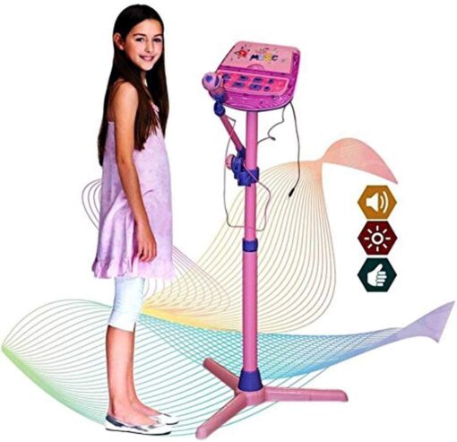 Dream Star Kids Karaoke Microphone With MP3 Functional Use & Adjustable Height- (Color May Vary) - Image 2