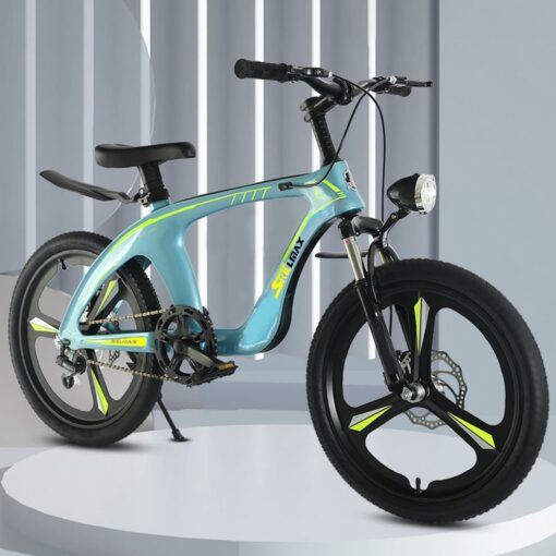 [Refurbished] StarAndDaisy Skillmax 20 inch Kids Bicycle with 6 Gearshift, Ultra-light Magnesium Alloy, Dual Disc Brakes for Boys and Girls - Blue
