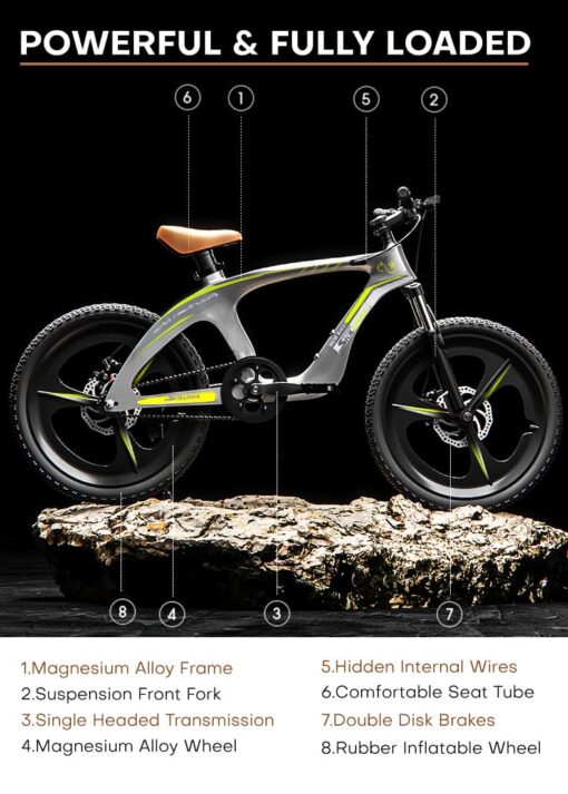 [Refurbished] StarAndDaisy Skillmax 20 inch Kids Bicycle with 6 Gearshift, Ultra-light Magnesium Alloy, Dual Disc Brakes for Boys and Girls - Blue - Image 5