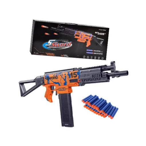 SSWORD М416 Automatic battery Children's submachine gun M416 with soft cartridges