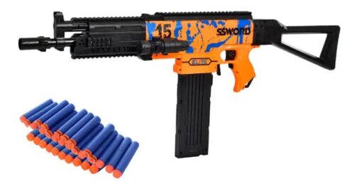 SSWORD М416 Automatic battery Children's submachine gun M416 with soft cartridges - Image 4