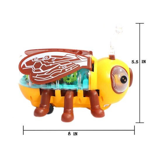 Lighting BEE Toy It's Lights and Sound Electric Car Model Toy, 360 Degree-auto-Rotating Wheels( Above 1 Year Kids Toy ) Pack of 1 pic - Image 5