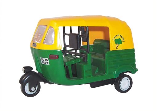 Centy Toys Plastic Pull Back Auto Rickshaw, Number Of Pieces: 1, Multicolour - Image 5
