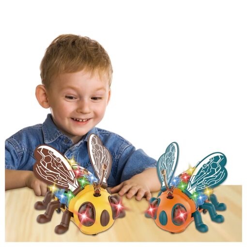 Lighting BEE Toy It's Lights and Sound Electric Car Model Toy, 360 Degree-auto-Rotating Wheels( Above 1 Year Kids Toy ) Pack of 1 pic - Image 3